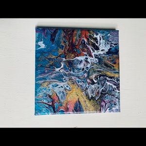 “Dancer” Original Pour Painting on canvas